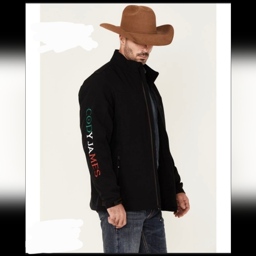 NWT CODY JAMES Black Mexico Logo Steamboat Jacket..SIZE:L
